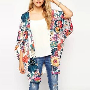 KAYLEE Multicolor Floral Kimono